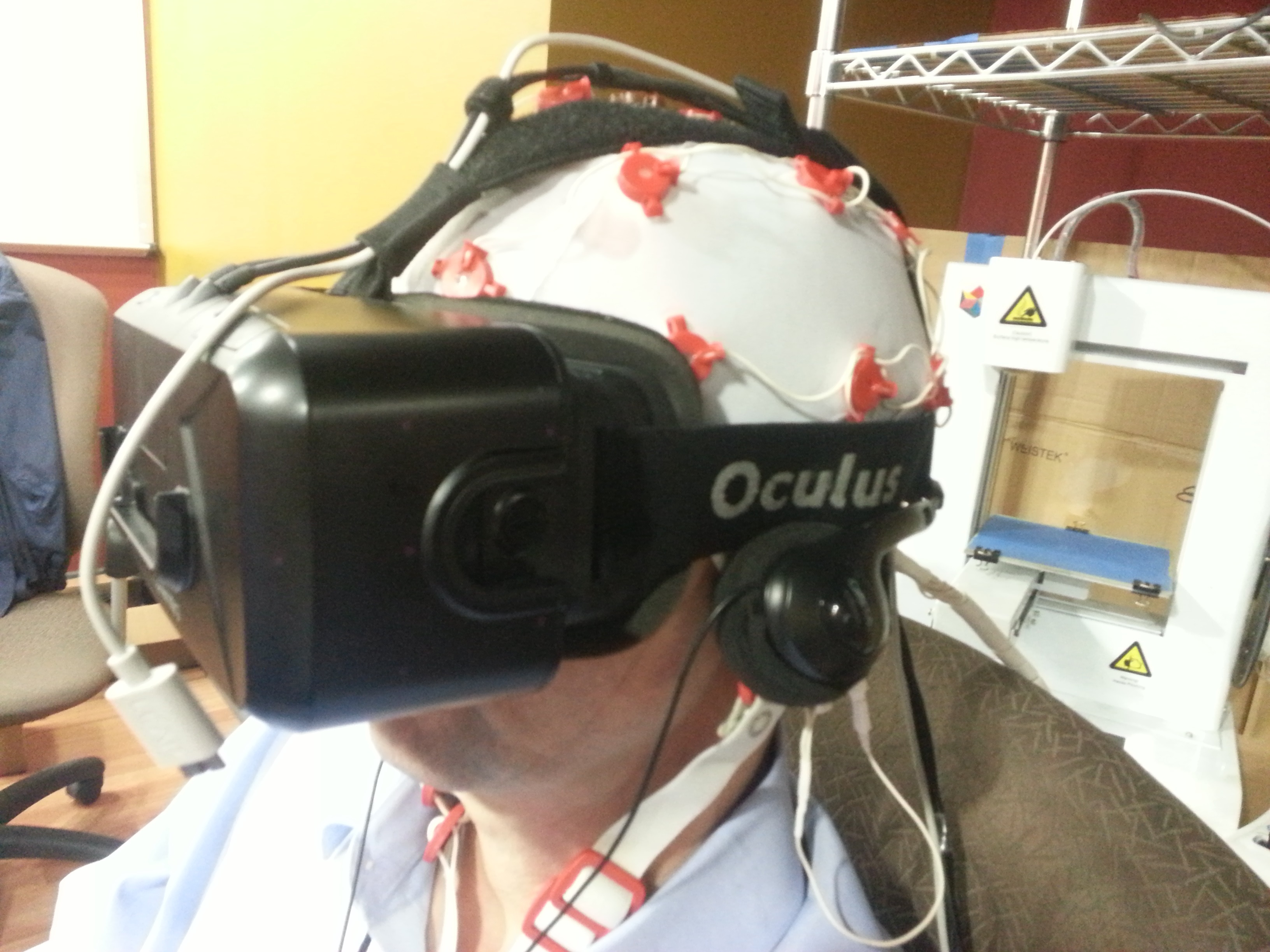 James Mireles in 2015 in a combination VR/EEG integration.