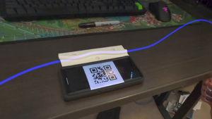 ShapeSensing - The anchored tracking shape as demonstrated in the headset